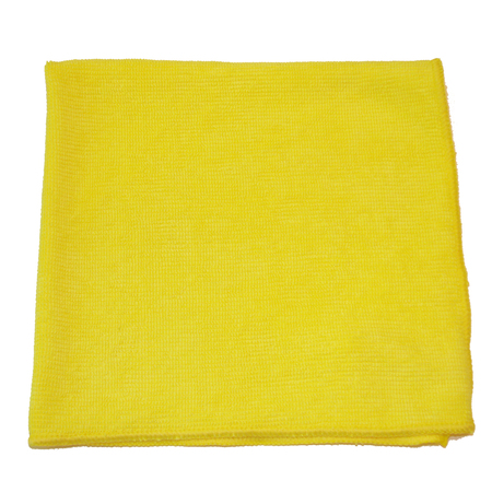 GOLDEN STAR Yellow Microfiber Cloth Waffle Wea, PK36 MC1616YWW-36PK